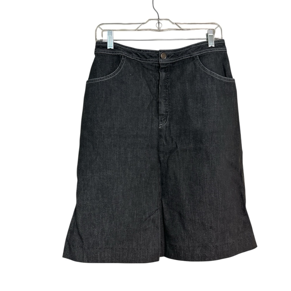 White Stag- Black Denim Skirt